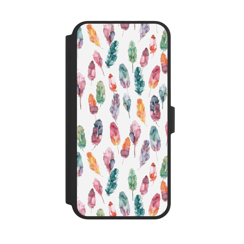 iPhone 16 Pro Max NIVOflip Plumes aquarelles bohèmes