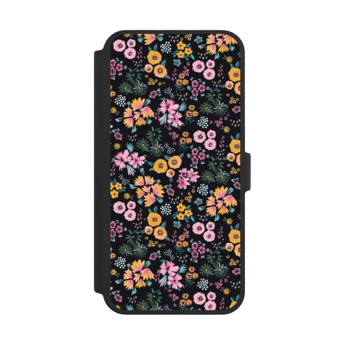 Apple iPhone 16 Pro Max NIVOflip Petites Fleurs colorées Noir 2