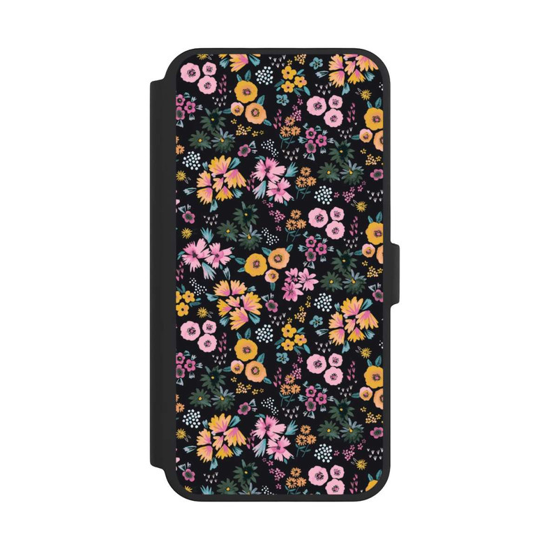 iPhone 16 Pro Max NIVOflip Petites Fleurs colorées Noir 2