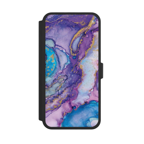 Apple iPhone 16 Pro Max NIVOflip Purple und Blue Swirl Ink