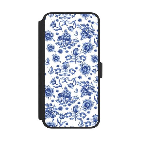 Apple iPhone 16 Pro Max NIVOflip Blaues Blumenmuster