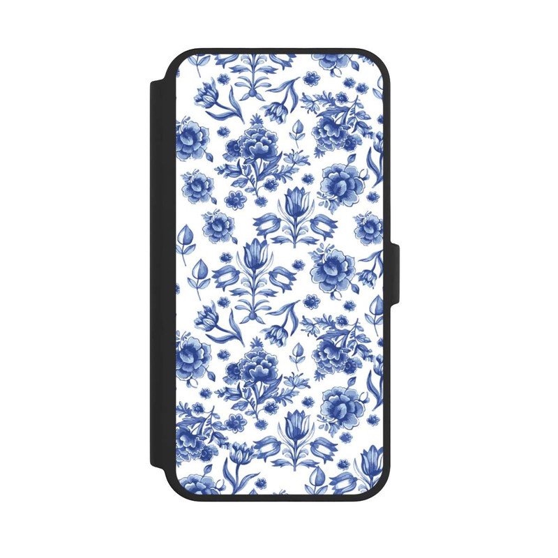 iPhone 16 Pro Max NIVOflip Blaues Blumenmuster