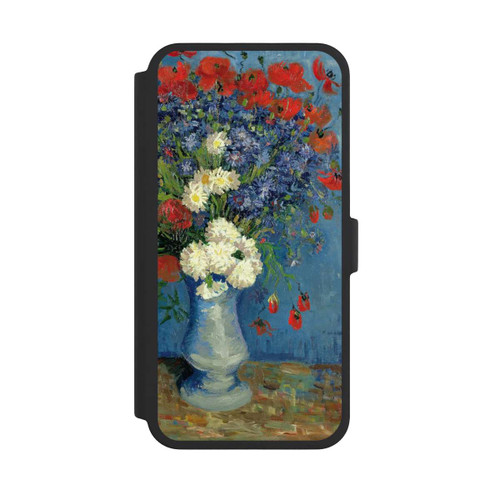 Apple iPhone 16 Pro Max NIVOflip Stillleben Vase mit Kornblumen und Mohnblumen von Vincent Van Gogh