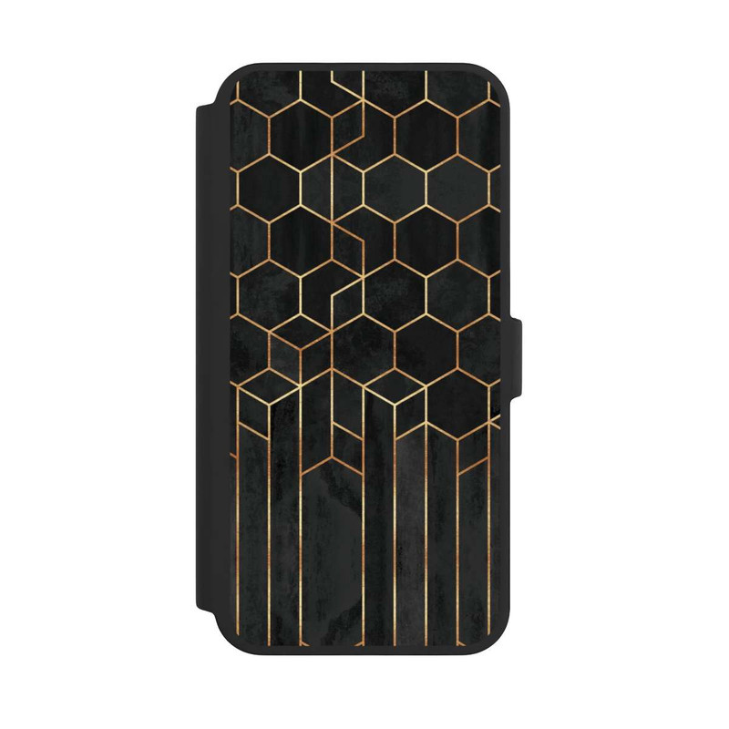 iPhone 16 Pro Max NIVOflip Schwarze Sechsecke