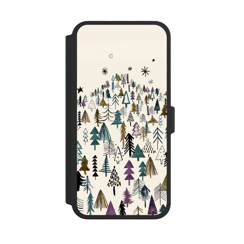 iPhone 16 Pro Max NIVOflip Montagne Arbres Forêt Violet
