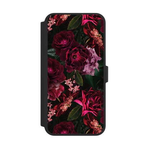 Apple iPhone 16 Pro Max NIVOflip Dunkle romantische Vintage Rosen und Pfingstrosen