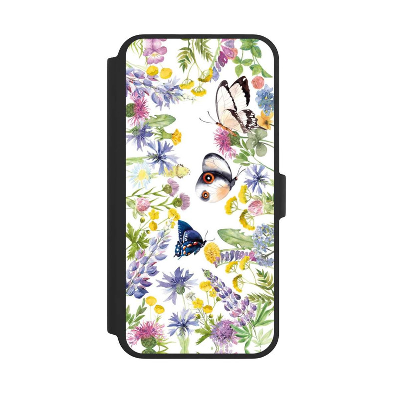 iPhone 16 Pro Max NIVOflip Bunte Frühlingsblumen und Schmetterlinge