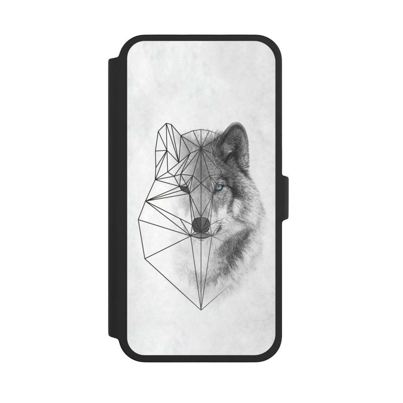 iPhone 16 Pro Max NIVOflip Polygonaler Wolf