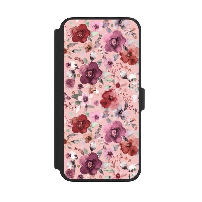 iPhone 16 Pro Max NIVOflip Üppiger romantischer Blumenstrauß rosa