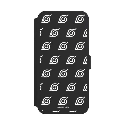 Apple iPhone 16 Pro Max NIVOflip white Konoha-Pattern Transparent