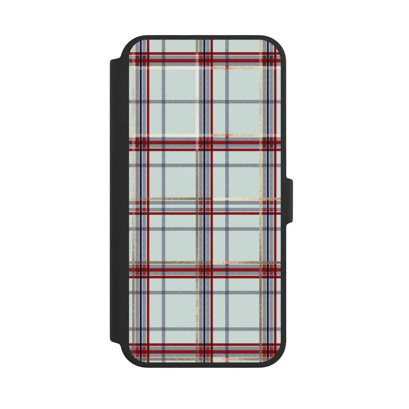 iPhone 16 Pro Max NIVOflip Tartan Blau