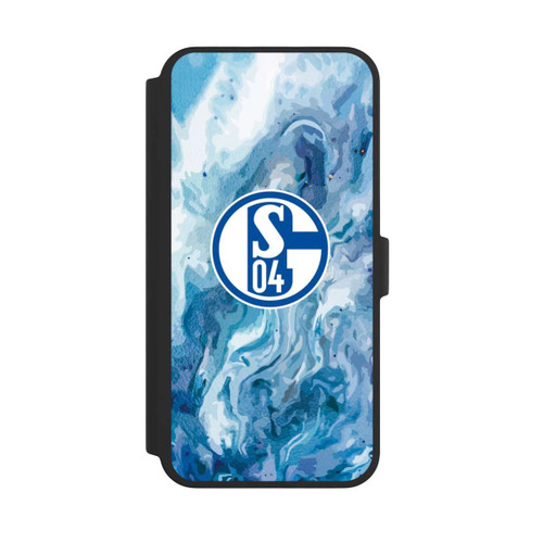 Apple iPhone 16 Pro Max NIVOflip Schalke 04 Flüssig Blau