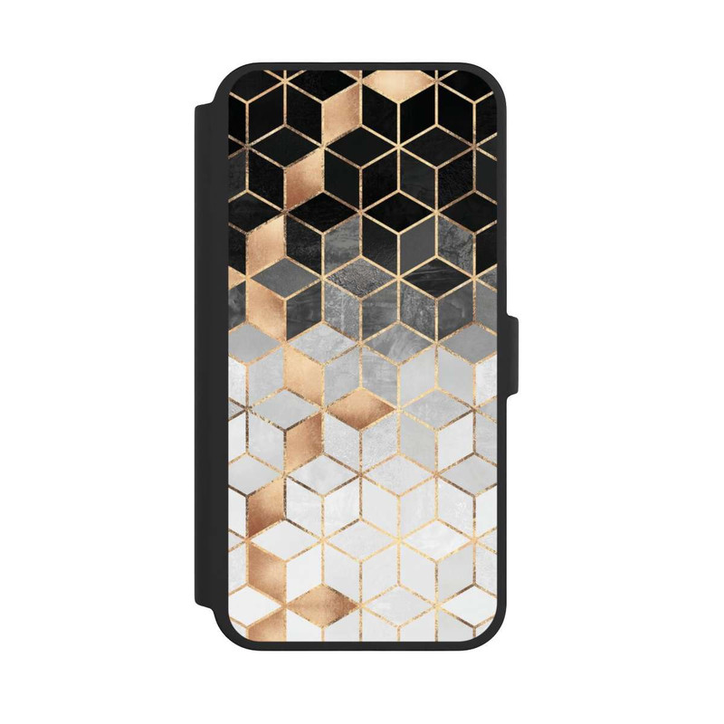 iPhone 16 Pro Max NIVOflip Würfel dunkel und gold