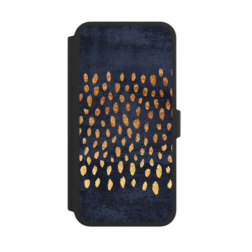 Apple iPhone 16 Pro Max NIVOflip Muster Gold und Marine