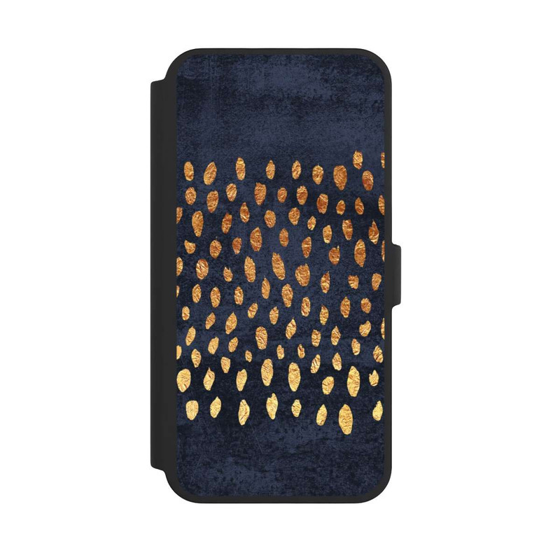 iPhone 16 Pro Max NIVOflip Muster Gold und Marine