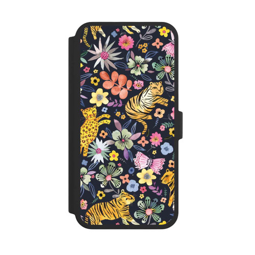 Apple iPhone 16 Pro Max NIVOflip Spring Tigers Flowers Black