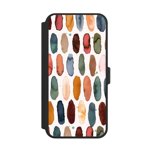 Apple iPhone 16 Pro Max NIVOflip Aquarellstriche aus mineralischem Terrakotta