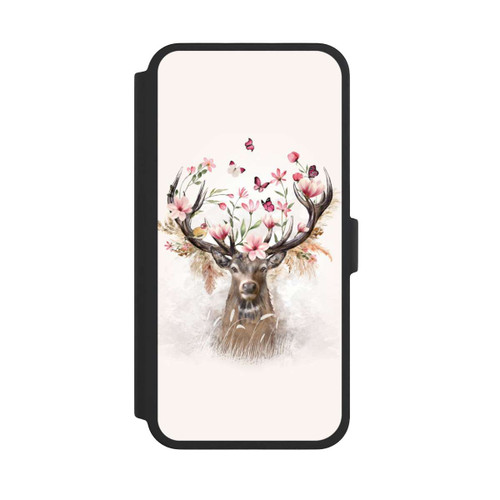 Apple iPhone 16 Pro Max NIVOflip Hirsch Blumen Geweih