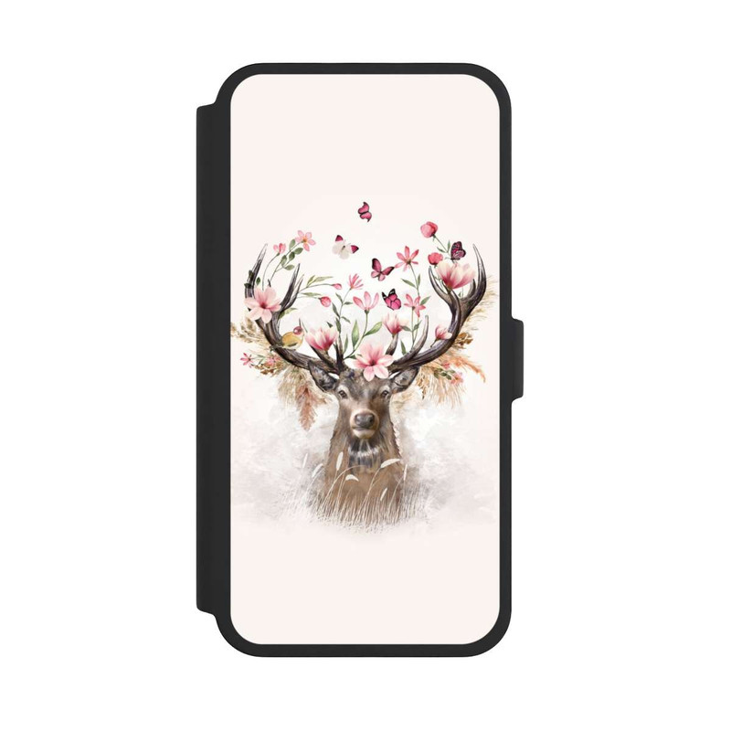 iPhone 16 Pro Max NIVOflip Hirsch Blumen Geweih