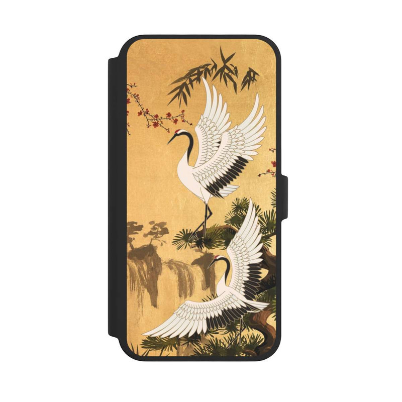 iPhone 16 Pro Max NIVOflip Kraniche Gold Japan 2