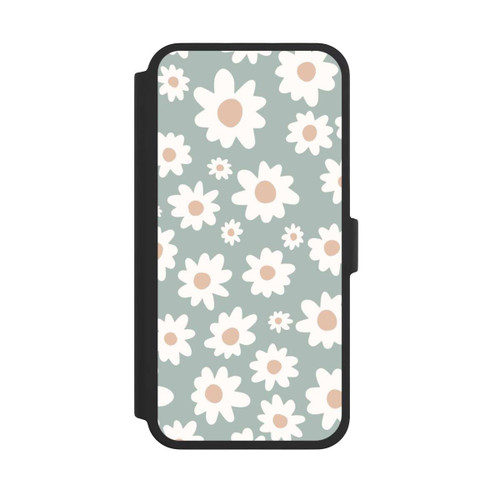 Apple iPhone 16 Pro Max NIVOflip Daisy Flower Seamless Pattern Green