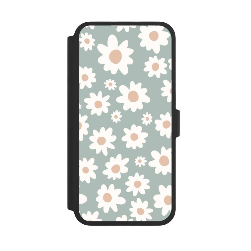 iPhone 16 Pro Max NIVOflip Gänseblümchen Muster grün