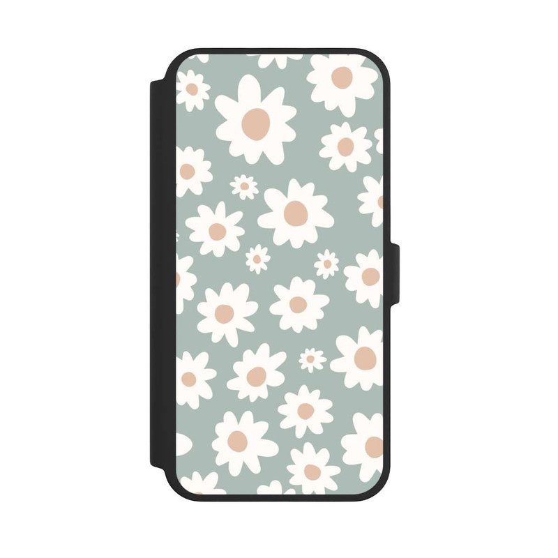 iPhone 16 Pro Max NIVOflip Gänseblümchen Muster grün
