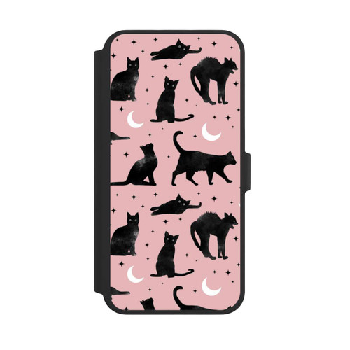 Apple iPhone 16 Pro Max NIVOflip Lune &amp; Chats Fond Rose