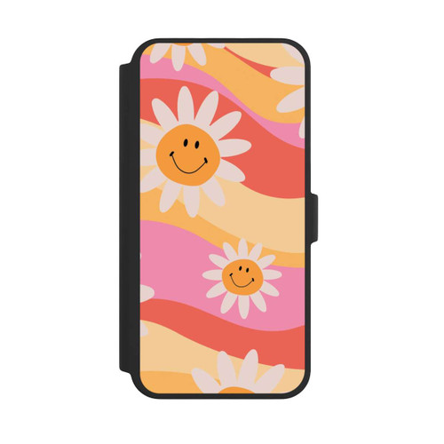 Apple iPhone 16 Pro Max NIVOflip Retro Smiles Orange Colorful