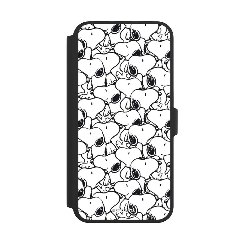 iPhone 16 Pro Max NIVOflip Snoopy Muster Schwarz und Weiß
