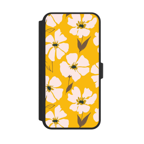 Apple iPhone 16 Pro Max NIVOflip Blumenwiese auf Gelb Ocker