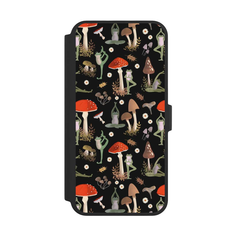 iPhone 16 Pro Max NIVOflip Yoga-Frösche mit Pilzen