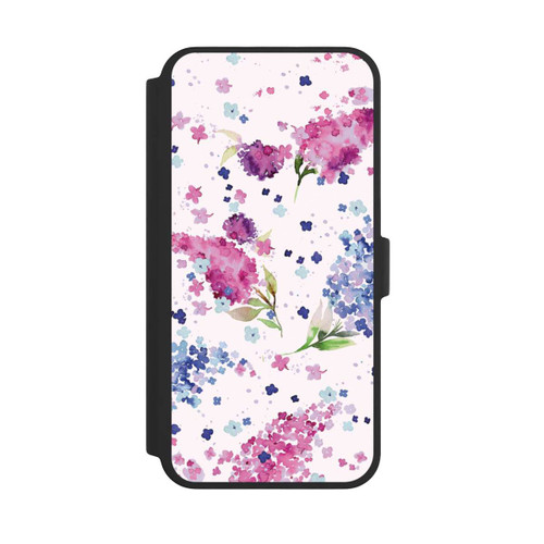 Apple iPhone 16 Pro Max NIVOflip Hortensias Floraux Lilas Rose
