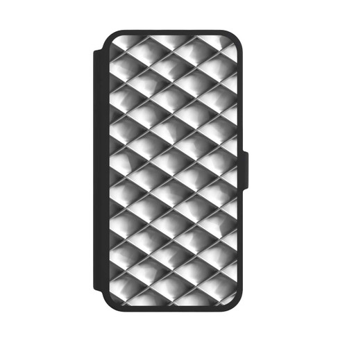 Apple iPhone 16 Pro Max NIVOflip Glamour Silver Squares