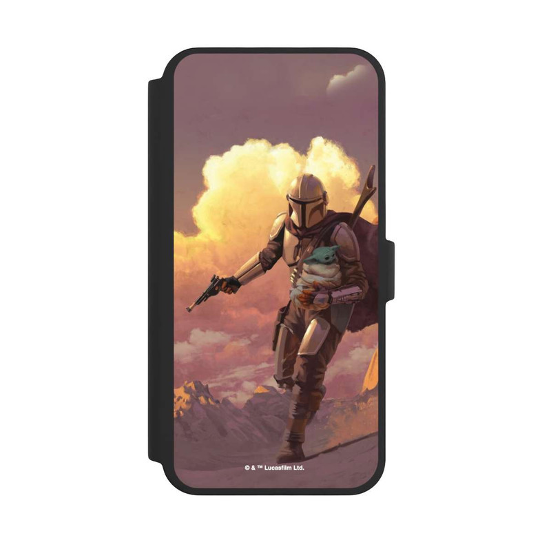 iPhone 16 Pro Max NIVOflip Les nuages ​​du coucher du soleil Mandalorien et Grogu