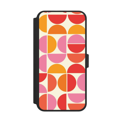 Apple iPhone 16 Pro Max NIVOflip Retro Trend Muster Orange