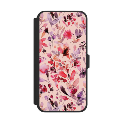 Apple iPhone 16 Pro Max NIVOflip Künstlerische Blumen Viva Magenta