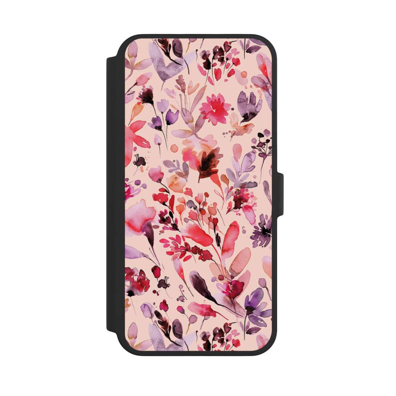 iPhone 16 Pro Max NIVOflip Künstlerische Blumen Viva Magenta