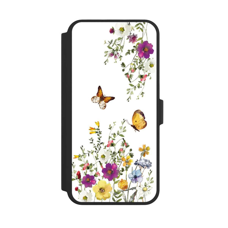 iPhone 16 Pro Max NIVOflip Papillons et fleurs colorées