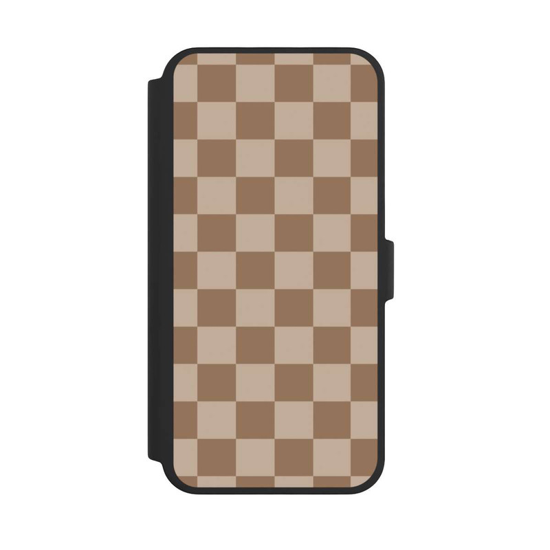 iPhone 16 Pro Max NIVOflip Braun Karo