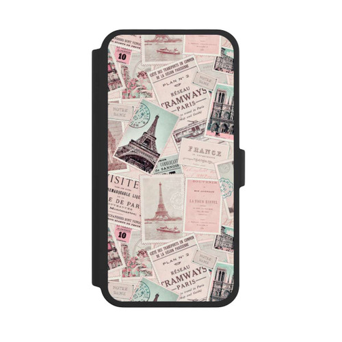 Apple iPhone 16 Pro Max NIVOflip Vintage Paris Postcards Pattern
