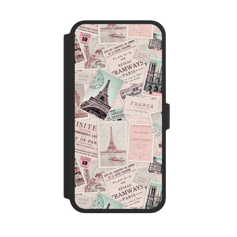 iPhone 16 Pro Max NIVOflip Vintage Paris Postcards Pattern