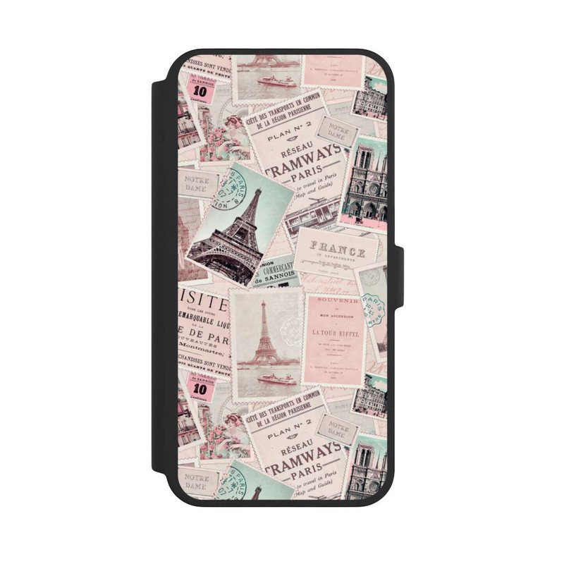 iPhone 16 Pro Max NIVOflip Vintage Paris Postcards Pattern
