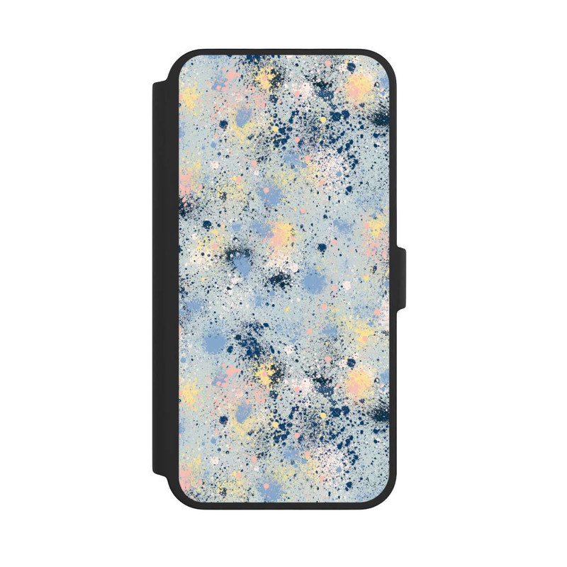 iPhone 16 Pro Max NIVOflip Tintentropfen Staub Textur Blau