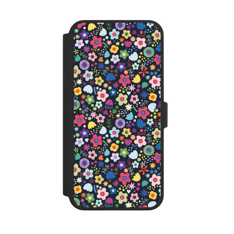 iPhone 16 Pro Max NIVOflip Psychedelic Flowers Multi Black