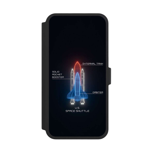 Apple iPhone 16 Pro Max NIVOflip Space Shuttle Wireframe