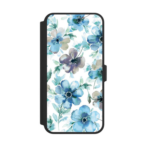 Apple iPhone 16 Pro Max NIVOflip Blaues Blumenmuster Trendy