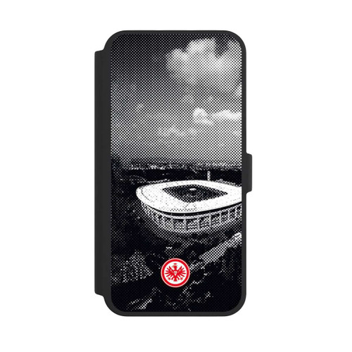 Apple iPhone 16 Pro Max NIVOflip SGE Stadion Schwarz Weiß