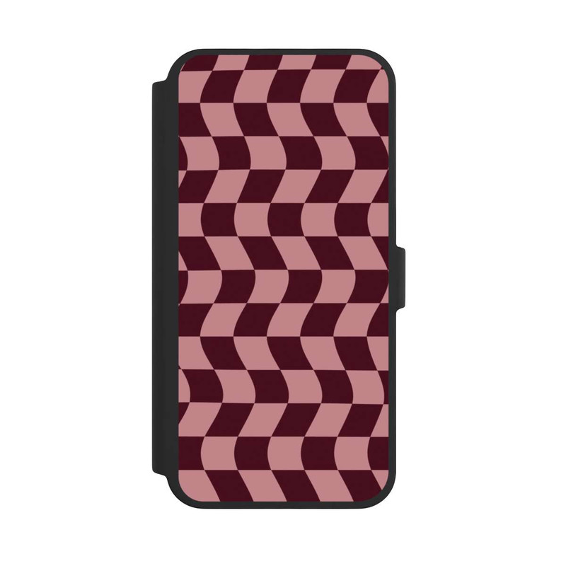 iPhone 16 Pro Max NIVOflip Damier rouge-rose