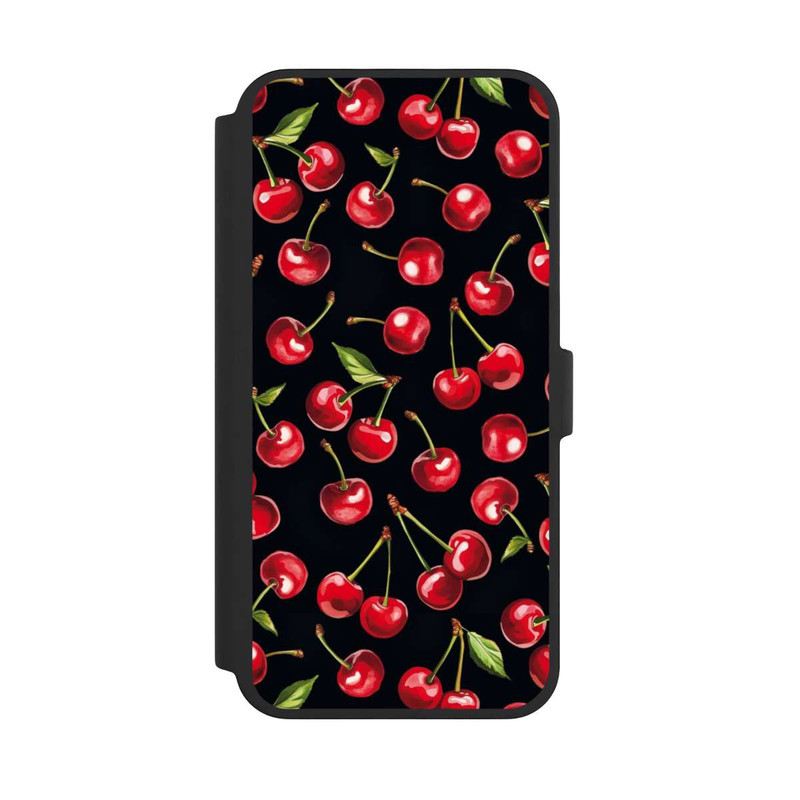 iPhone 16 Pro Max NIVOflip Kirschmuster Schwarz mit KI